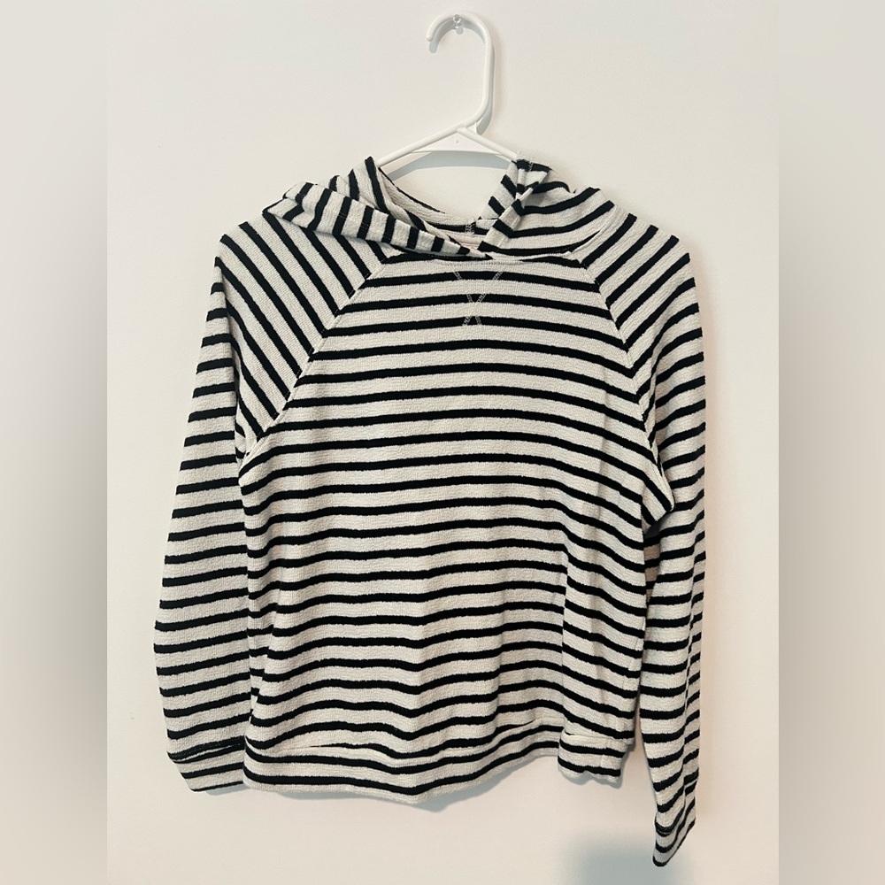 Cat & Jack Black and White Striped Sweater
